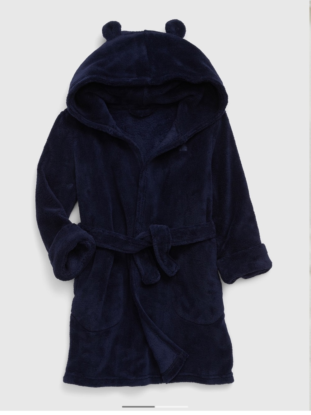 Navy Blue Baby GAP Robe with Bear Ears, Size 4